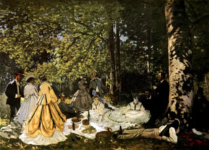 Le Déjeuner sur l'herbe - Monet (Pushkin Museum)