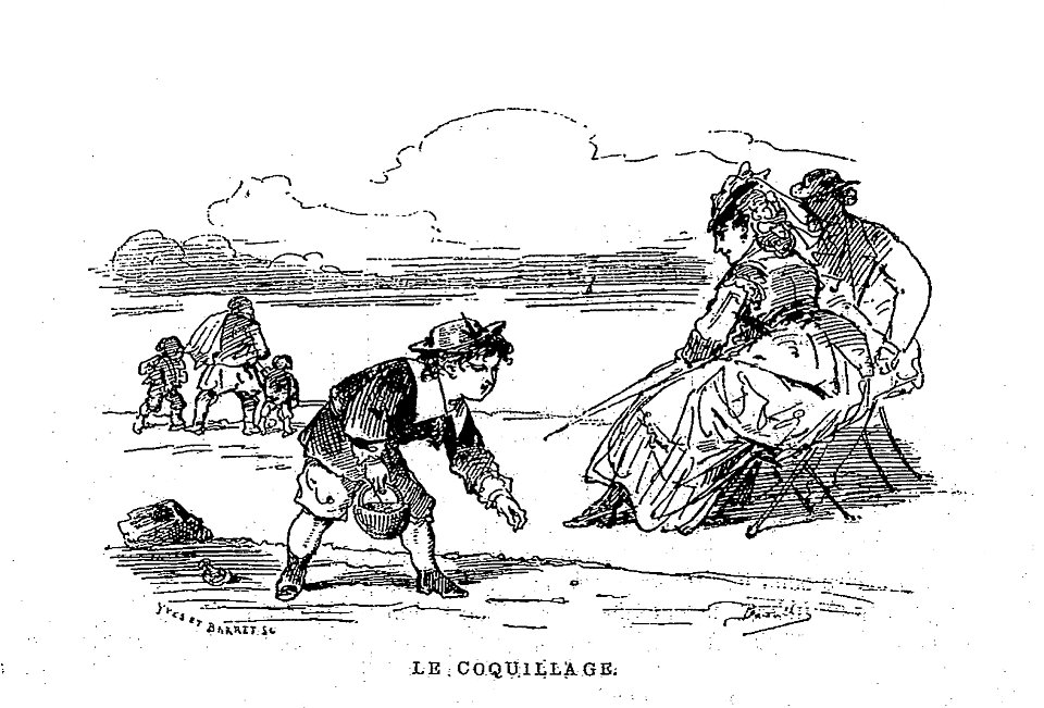 Le coquillage - Bertall - L'Univers illustré - 3 janvier 1874
