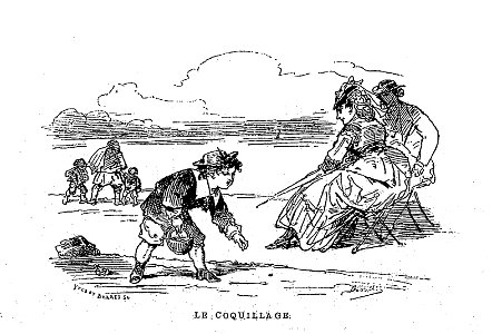 Le coquillage - Bertall - L'Univers illustré - 3 janvier 1874