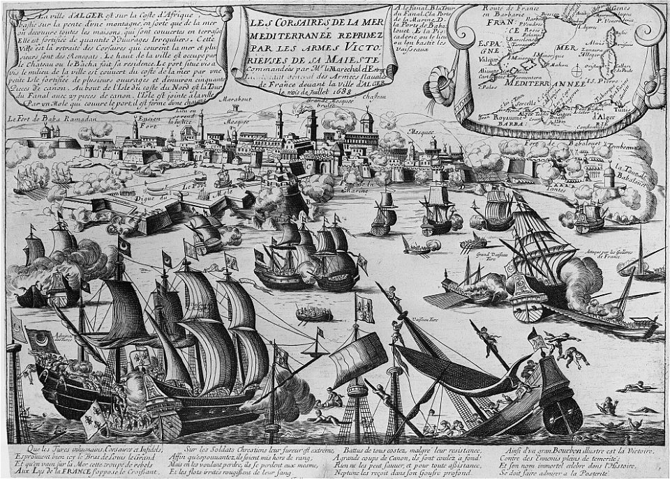 Le bombardement d'Alger en 1688