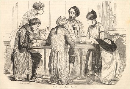 Le café du matin, à Paris - Au café