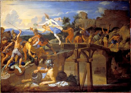 Le Brun, Charles - Horatius Cocles defending the Bridge - Google Art Project. Free illustration for personal and commercial use.