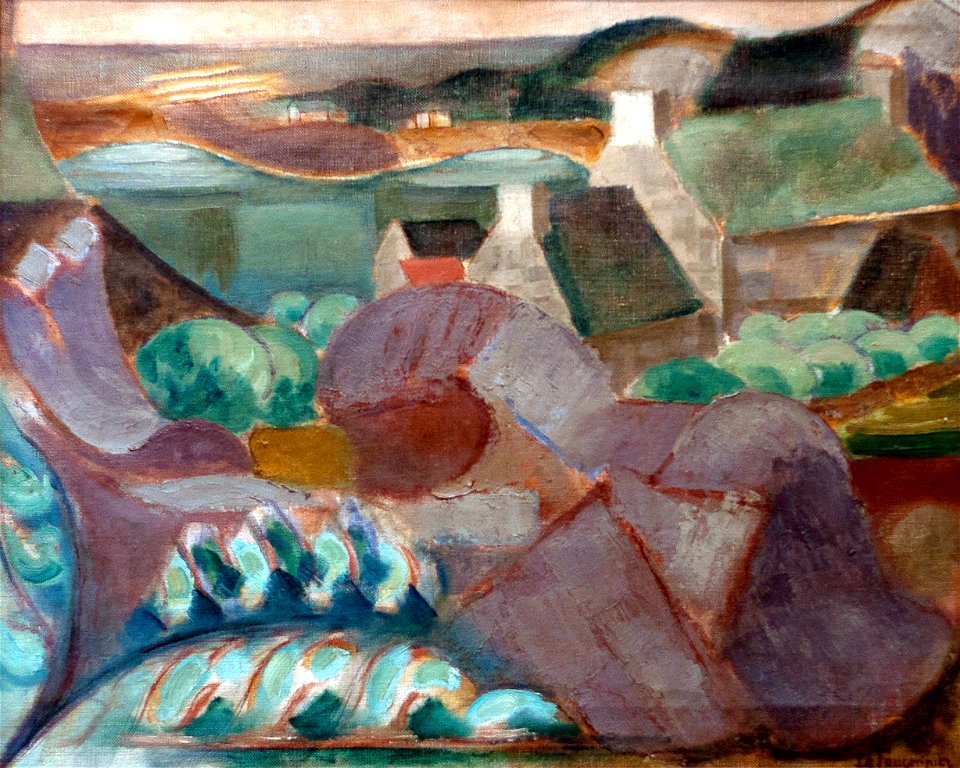 LE FAUCONNIER Henri 1913 Maisons dans les rochers à Ploumanac'h