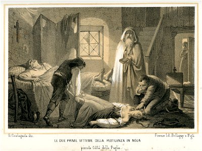 Le due prime vittime della pestilenza in Noja