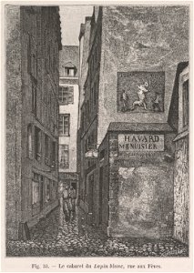 Le cabaret du Lapin Blanc, rue aux Fèves