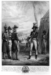 Le Gal. Toussaint-L'Ouverture remettant au Gal anglais LCCN2004669331