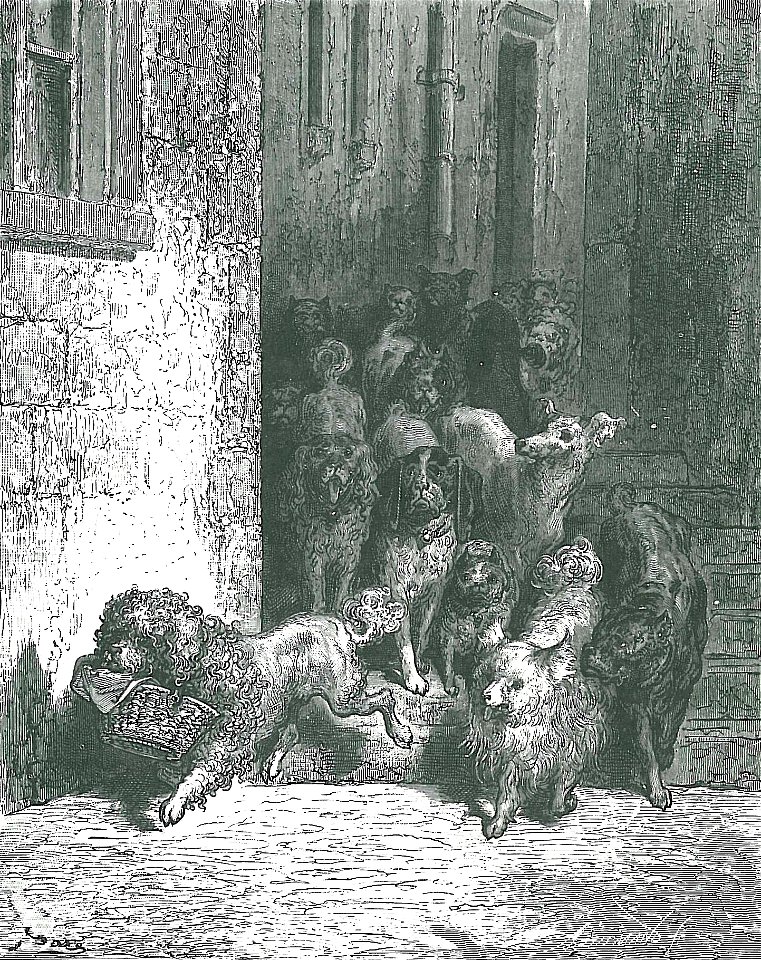 Le Chien qui Porte a son Cou le Dine de son Maitre