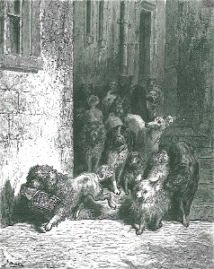 Le Chien qui Porte a son Cou le Dine de son Maitre