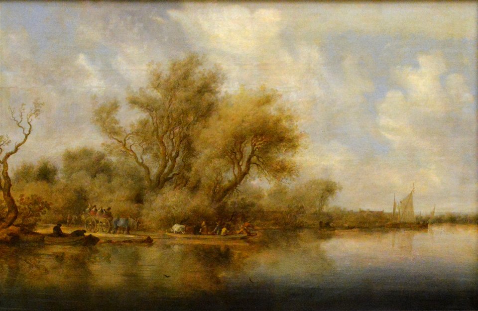 Le Debarcadère - Salomon van Ruysdael - Musée du Louvre