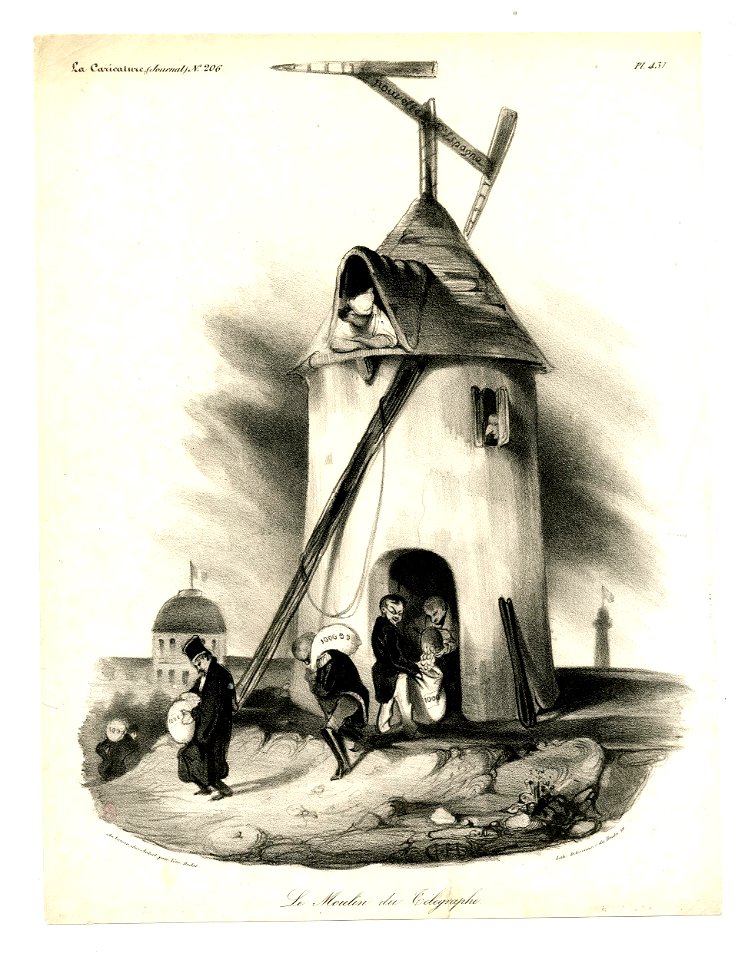 Le moulin du Télégraphe (The telegraph's windmill) (BM 1918,0511.44)