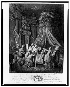 Le couché de la mariée - peint à la gouasse par P.A. Baudoüin ; gravé à l'eaufte. par J.M. Moreau le Jne. et terminé par J.B. Simonet. LCCN2004665196