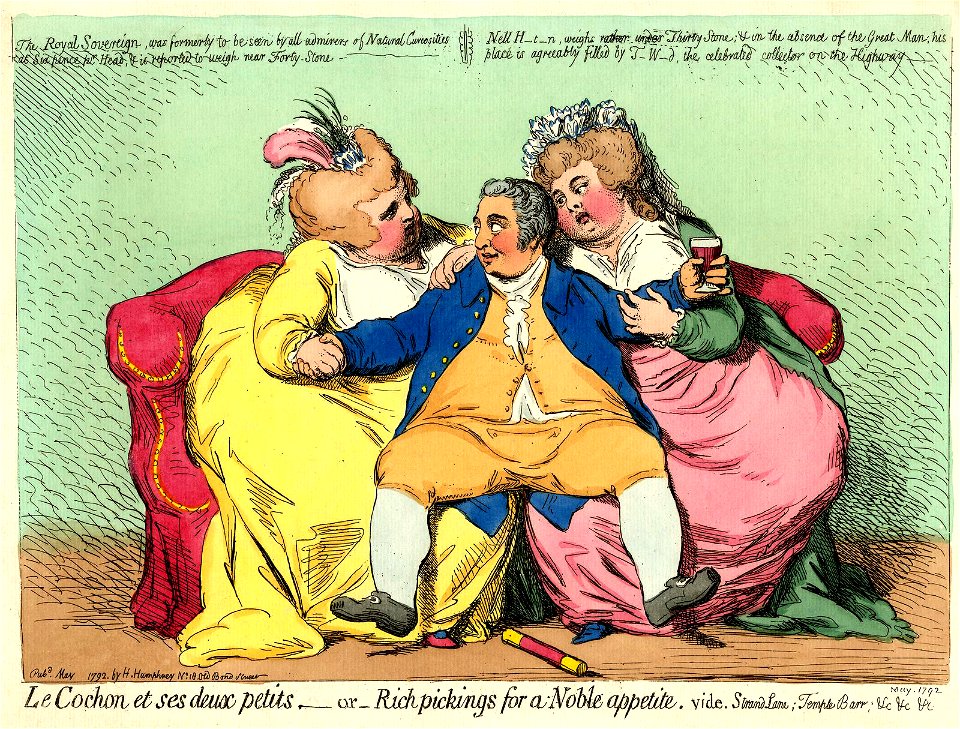 Le Cochon et ses deux petits, -or-rich pickings for a noble appetite. (BM 1868,0808.6204)