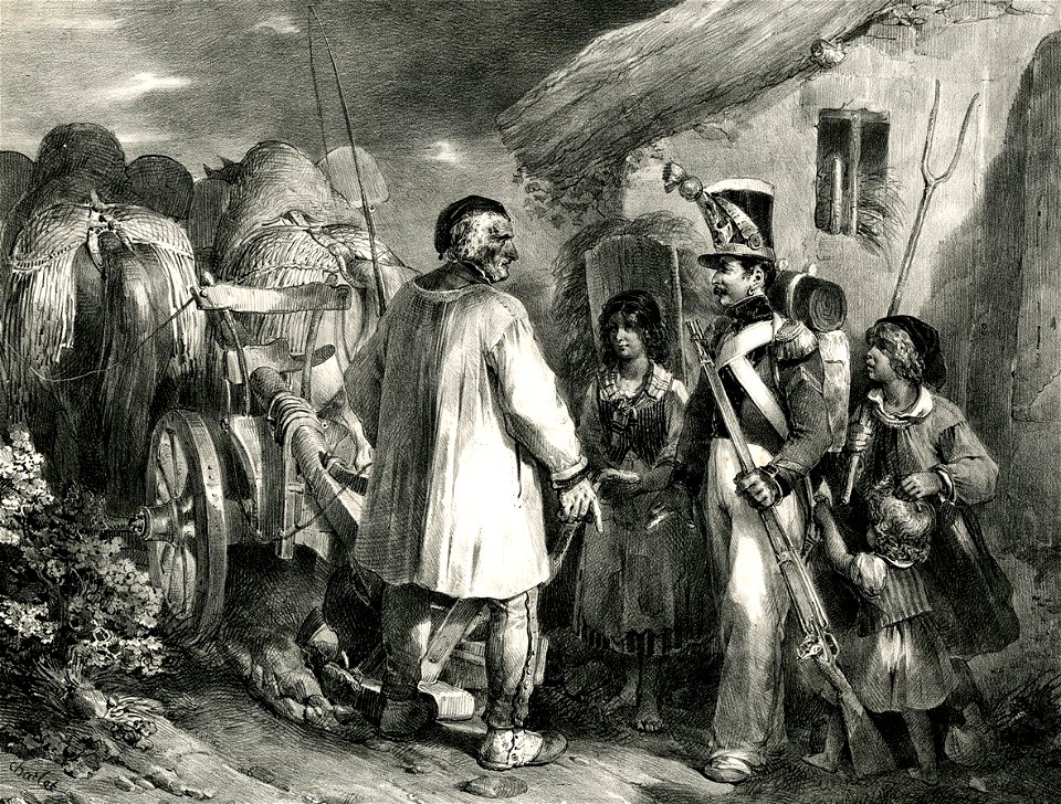 Le laboureur nourrit le soldat; le soldat défendu le laboureur (The labourer nourishes the soldier, the soldier defends the labourer) (BM 1855,0414.168)