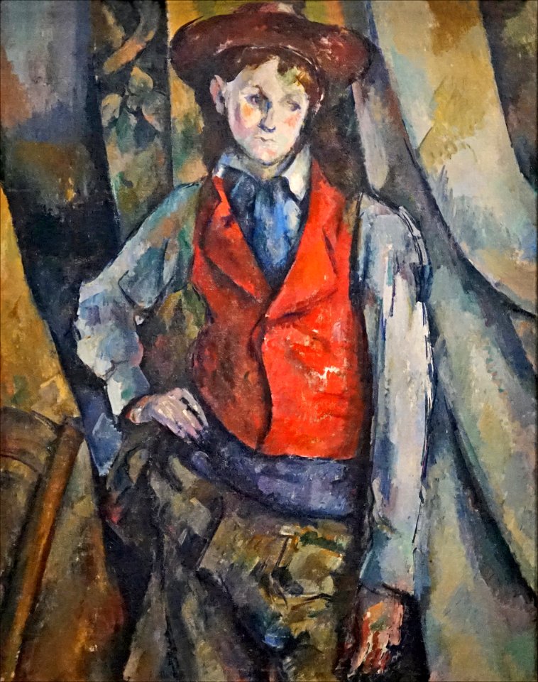 Le Garçon au gilet rouge de Paul Cézanne (musée d'Orsay, Paris) (35709190533)