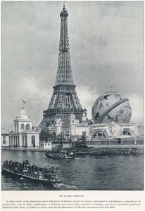 Le globe céleste, Exposition universelle internationale de 1900. Free illustration for personal and commercial use.