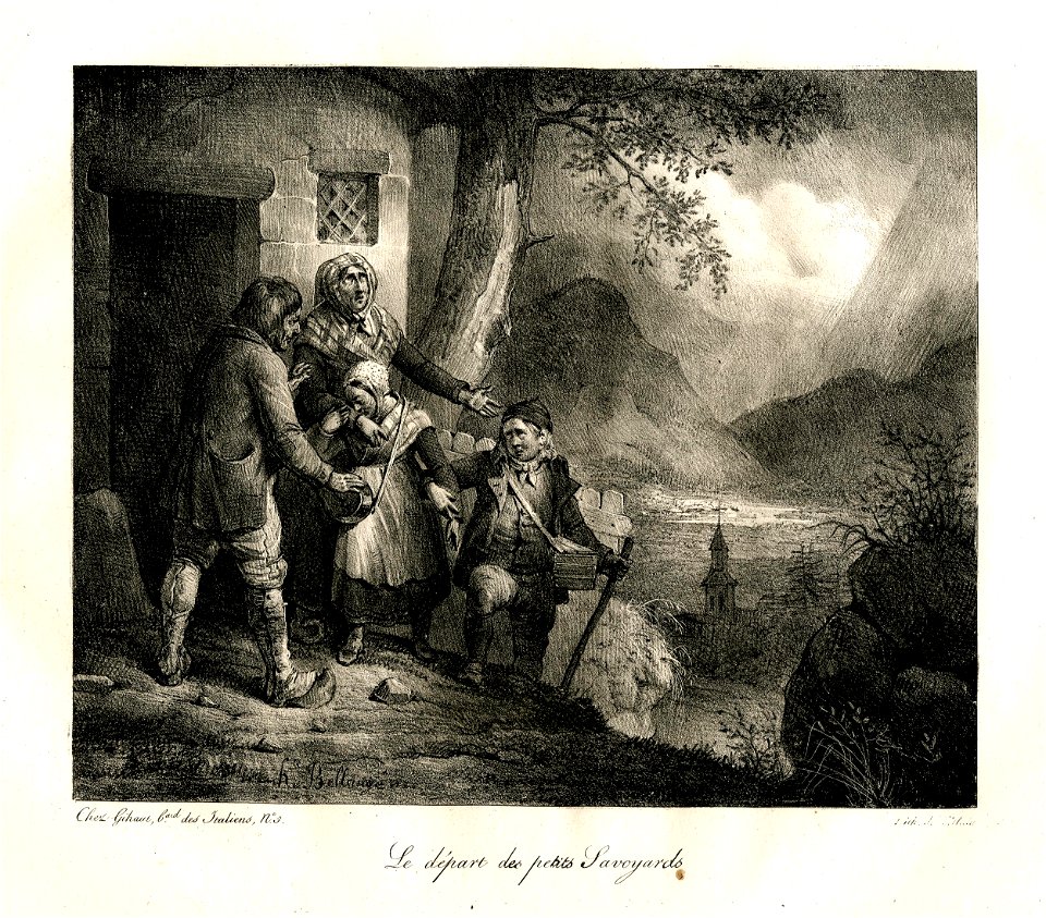 Le Départ des petits Savoyards (BM 1869,0410.2021)