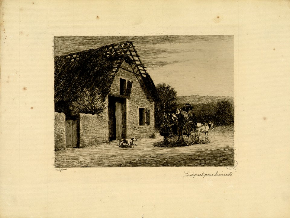 Le départ pour le marché - Fonds Ancely - B315556101 A LAFOND 3 017
