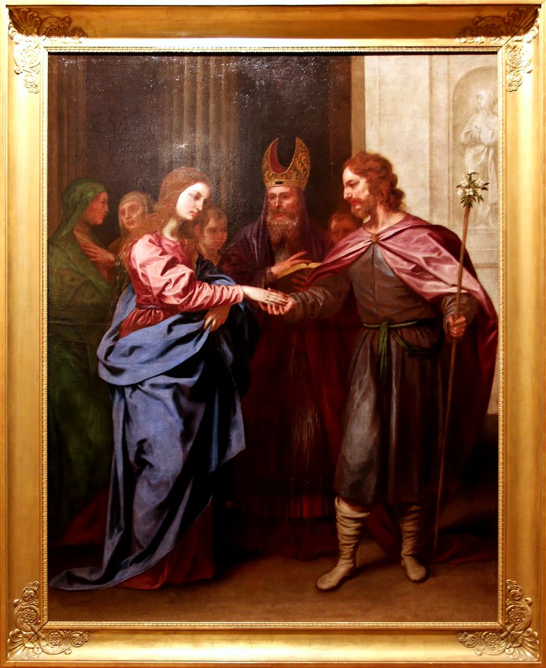 Le Mariage de la Vierge (avec cadre), Alonso Cano, Musée Goya