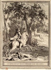 Le Mire-Oudry-La Fontaine - Le Cheval s'étant voulu venger du cerf
