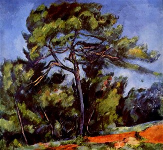 Le Grand Pin, par Paul Cézanne, Yorck. Free illustration for personal and commercial use.