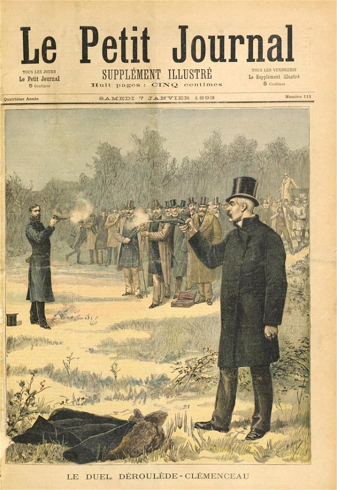 Le duel Déroulède-Clémenceau 1893