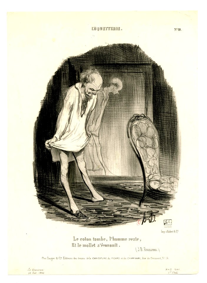 Le coton tombe, l'homme reste, et le mollet s'évanouit (the cotton falls off, the man stays, the calf fades away) (BM 1918,0511.149)