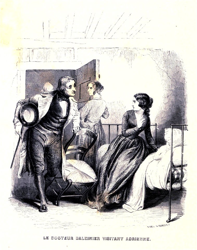 Le docteur Baleinier visitant Adrienne Gavarni