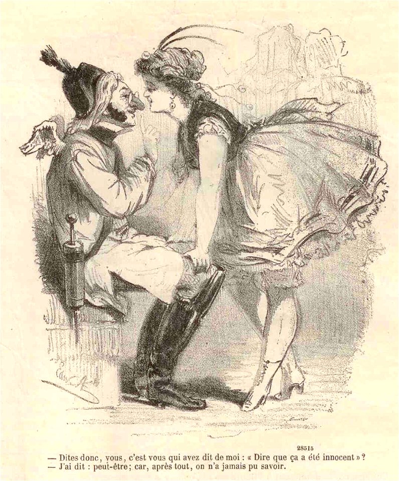 Le Journal Amusant - 12 Février 1870 - Dessin d'Edward Ancourt