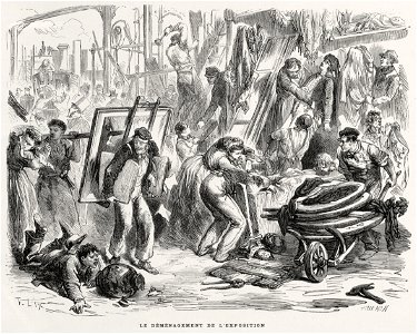 Le déménagement de l'exposition 1867