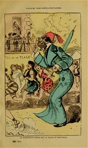 Le mystérieux nabab sur la plage de Trouville