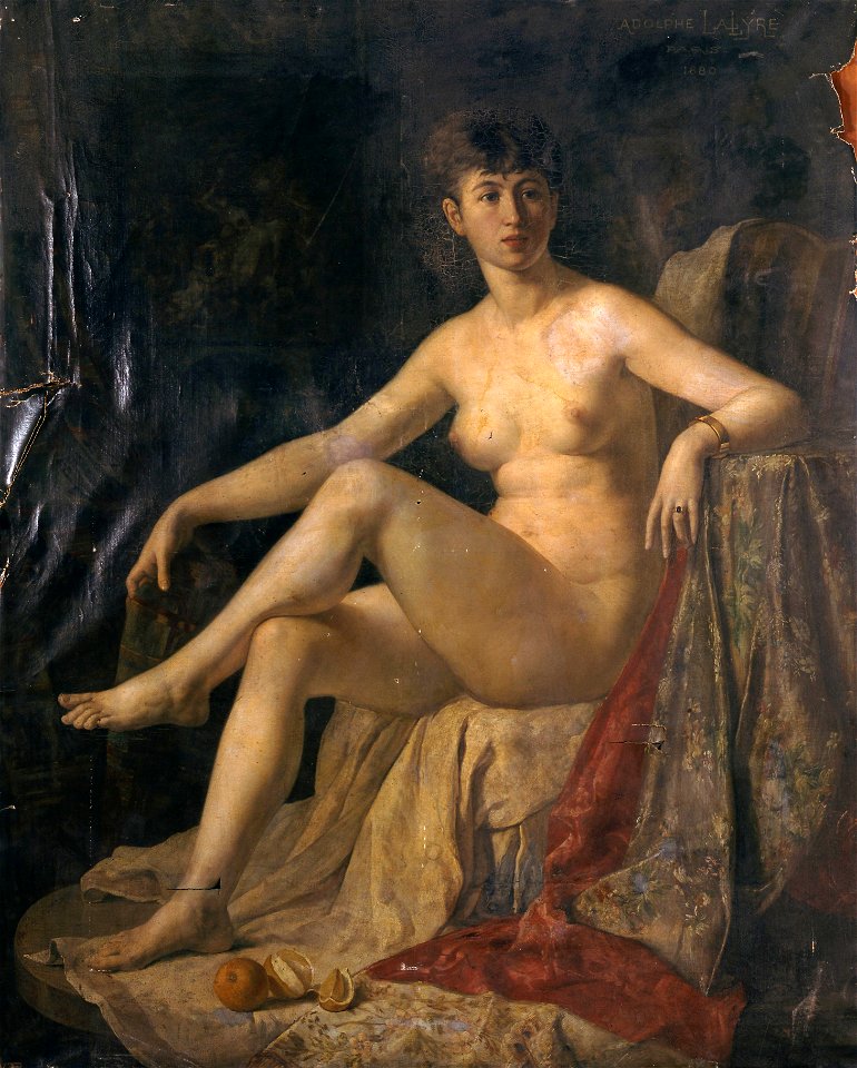 Le modèle - Adolphe Lalyre - musée d'art et d'histoire de Saint-Brieuc, DOC 185b