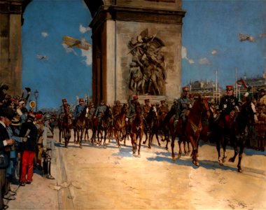 Le défilé de la Victoire, le 14 juillet 1919, François Flameng
