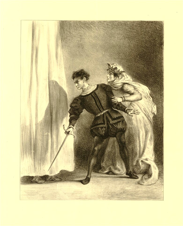 Le meurtre de Polonius (Act.III Sc.IV) (The murder of Polonius) (BM 1911,0412.174)