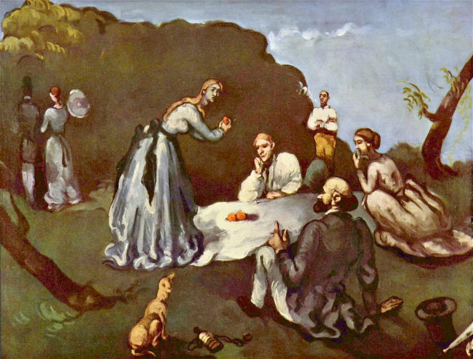 Le Déjeuner sur l’herbe, par Paul Cézanne, coll. privée, Yorck