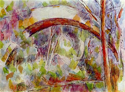 Le Pont des Trois Sautets, par Paul Cézanne, Yorck. Free illustration for personal and commercial use.