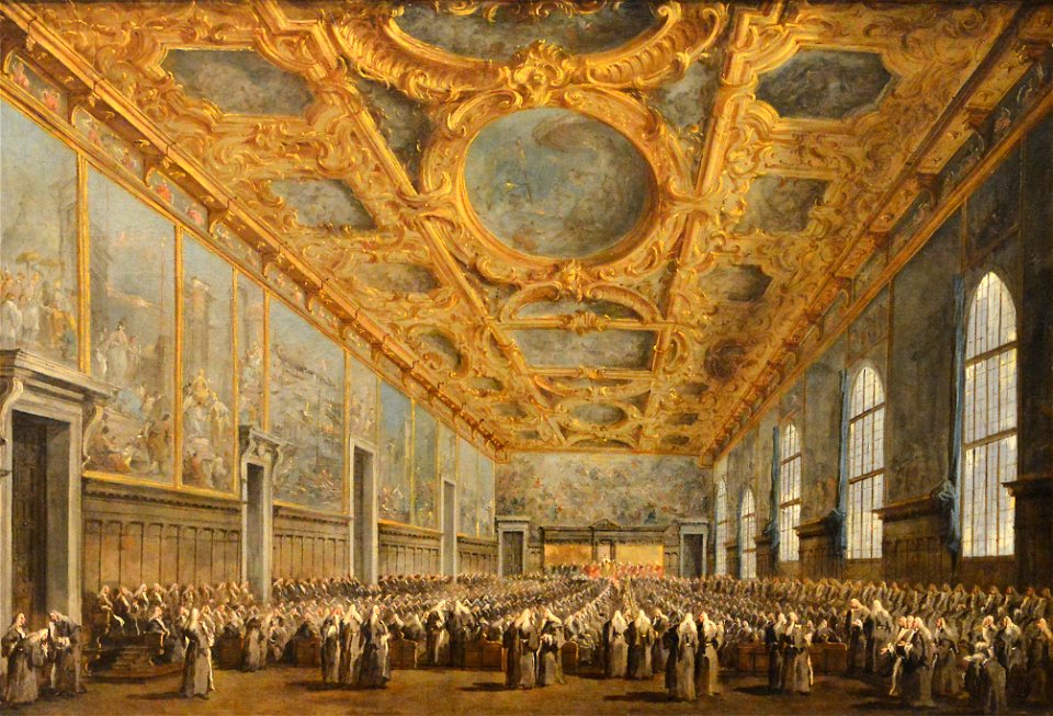 Le Doge de Venise remercie le Conseil majeur - Francesco Guardi - Q18573865