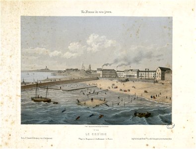 Le Croisic - Plage des Baigneurs et Etablissement de Bains - Fonds Ancely - B315556101 A MERCEREAU 7 020