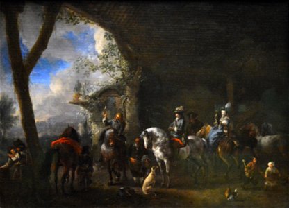 Le Départ pour la chasse au faucon - Philips Wouwerman - Musée du Louvre