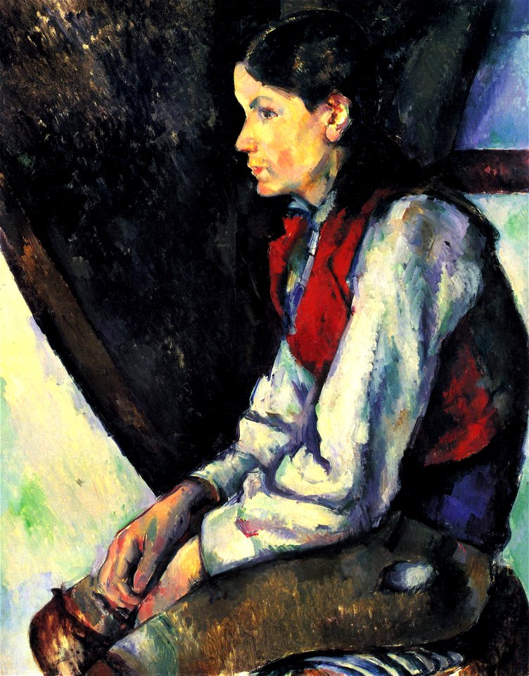 Le Garçon au gilet rouge, par Paul Cézanne, Museum of Modern Art