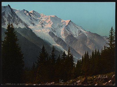 Le Montblanc, vu de la route de la Flégere LCCN2017650158