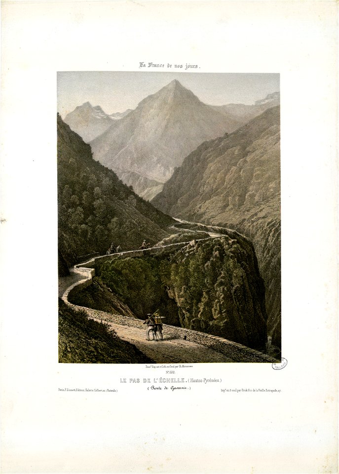 Le Pas de l'Echelle (Route de Gavarnie) (Hautes-Pyrénées) - Fonds Ancely - B315556101 A MERCEREAU 7 031