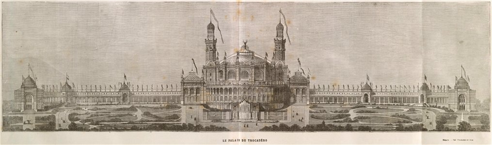 Le Palais du Trocadéro, Exposition Universelle 1878