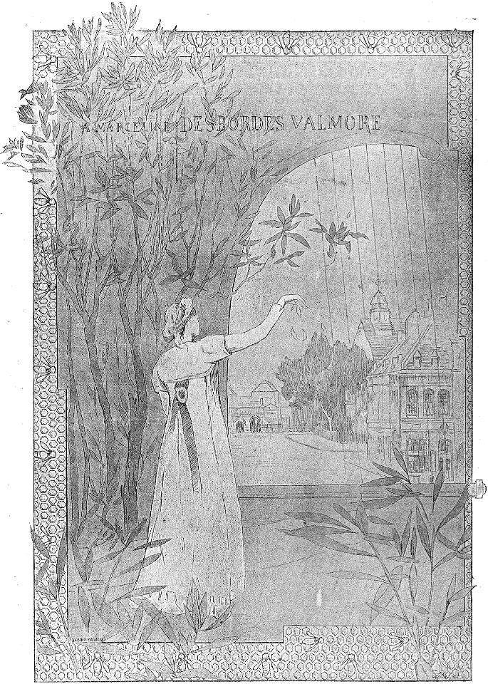 Le Monument de Marceline Desbordes-Valmore, 1896 (page 65 crop)