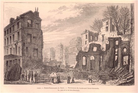 Le Monde Illustré - 26 février 1870 - Percement du boulevard Saint-Germain