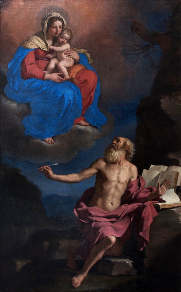 Le Guerchin - La Vierge apparaissant à saint Jérôme (1650)