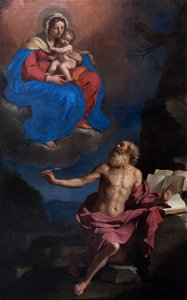 Le Guerchin - La Vierge apparaissant à saint Jérôme (1650)