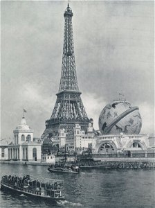 Le globe céleste, Exposition universelle 1900. Free illustration for personal and commercial use.