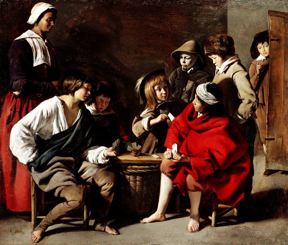 Le Nain - The Young Card-players c.1630-40