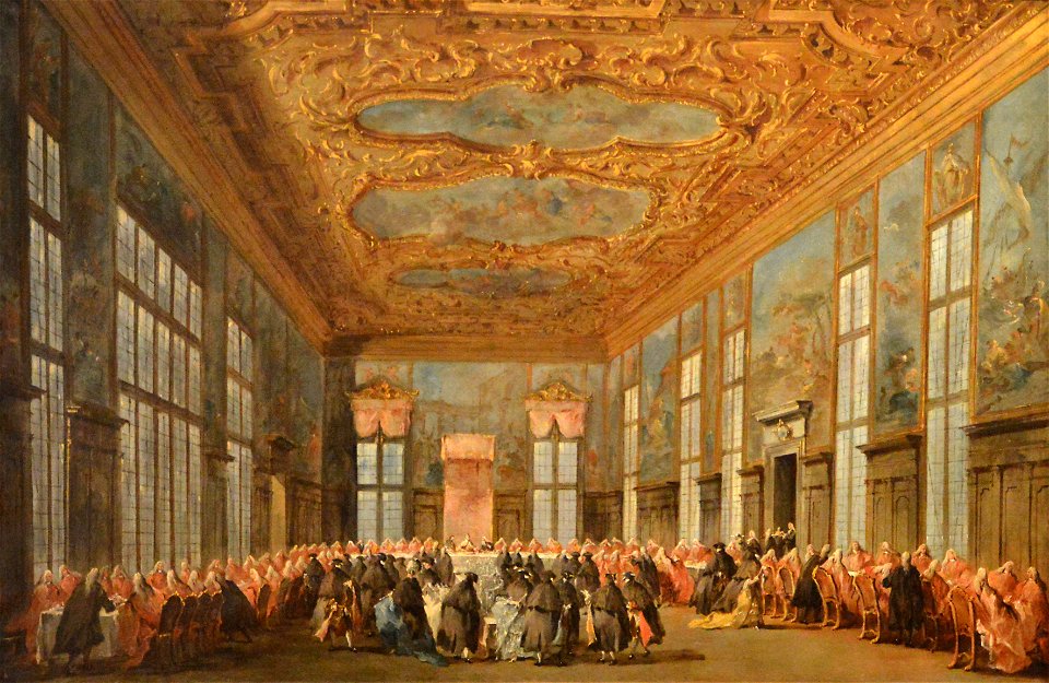 Le doge de Venise offre à déjeuner aux ambassadeurs - Francesco Guardi - Q18573868