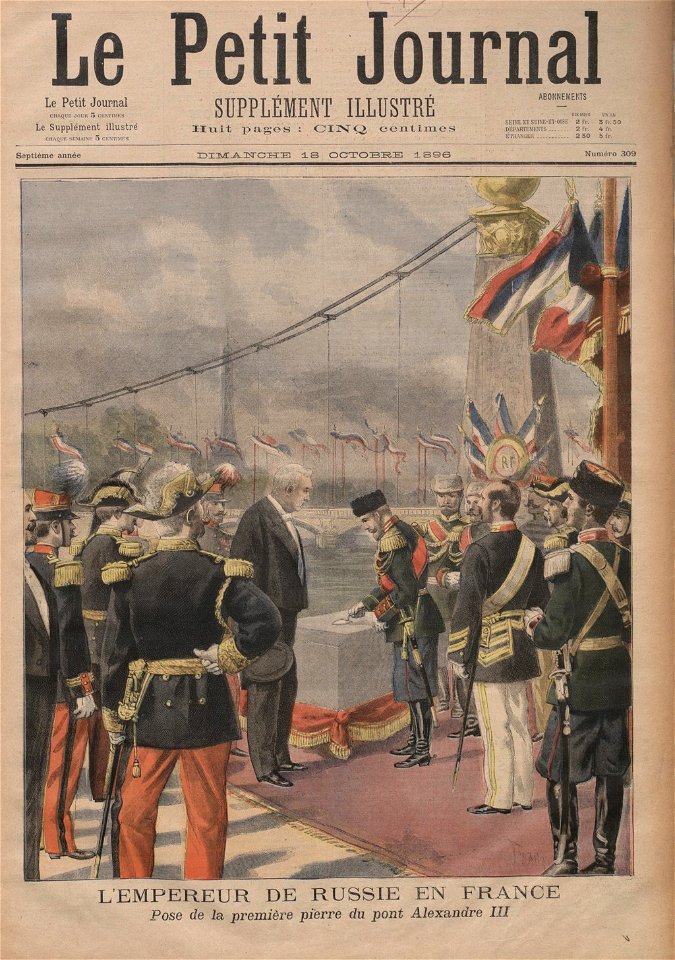 Le Petit Journal - Supplement Illustre - 1896 oct 18